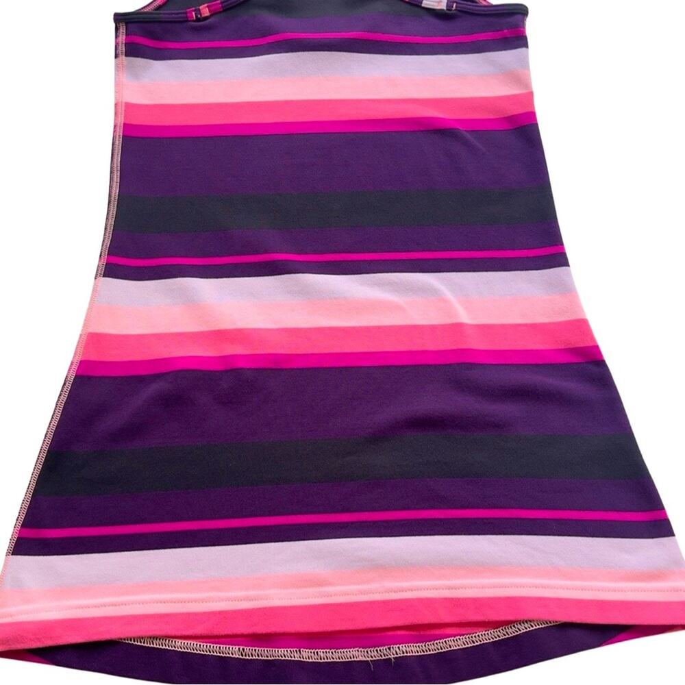 Lululemon Athletica Cool Racerback Tank Stripe Bleached Coral Pink Purple Black - Picture 8 of 16